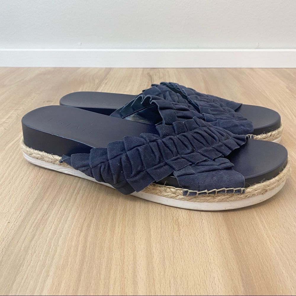 1.‎ State Salyn Ruffle Espadrille Slide Sandal - Picture 2 of 11